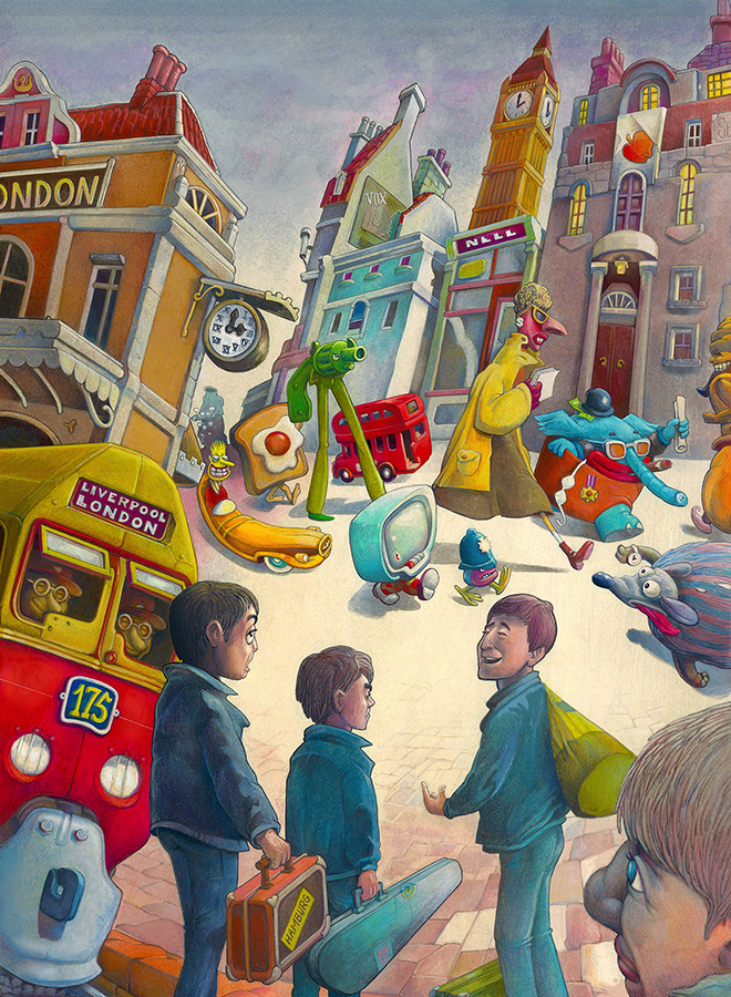 6) "La Grande Città" - Beatles I  cm. 25x33,5